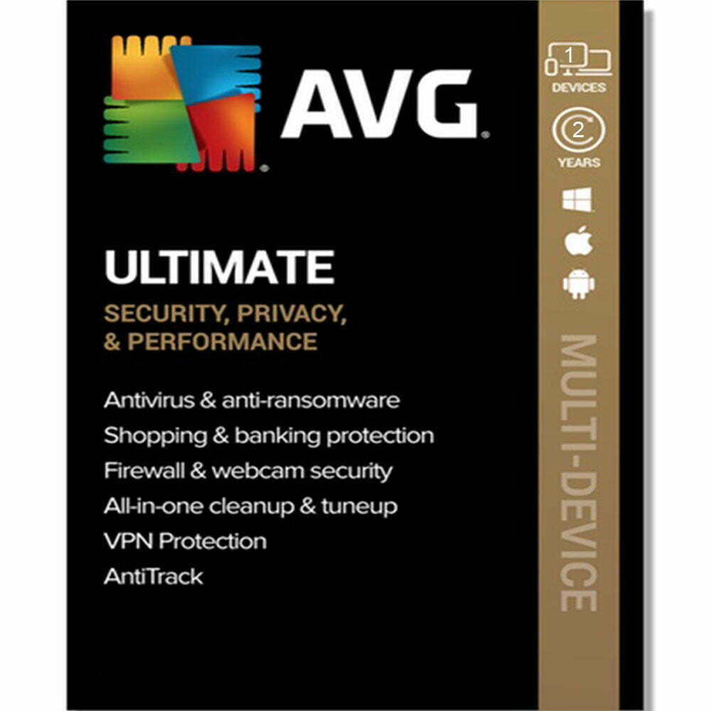 Buy AVG Ultimate License Key 1 Device 2 Years for PC, Android, Mac, iOS - GLOBAL key for the best price on the online market, Guaranteed Activation!